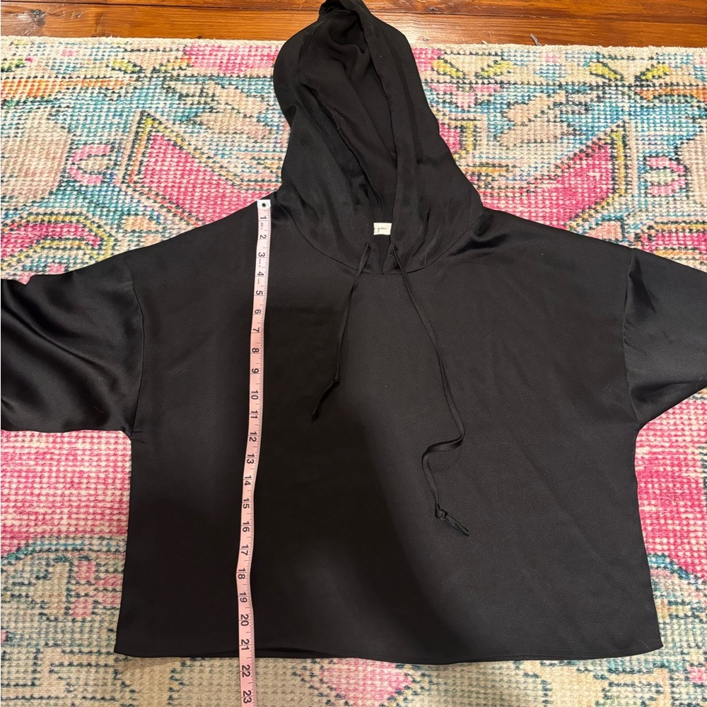 Molly Green Silky Black Hoodie